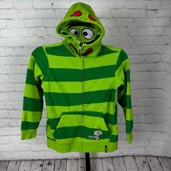 Volcom Yo Gabba Gabba Brobee Hoodie Zip Up Sweatshirt Size Large - Picture 1 of 9